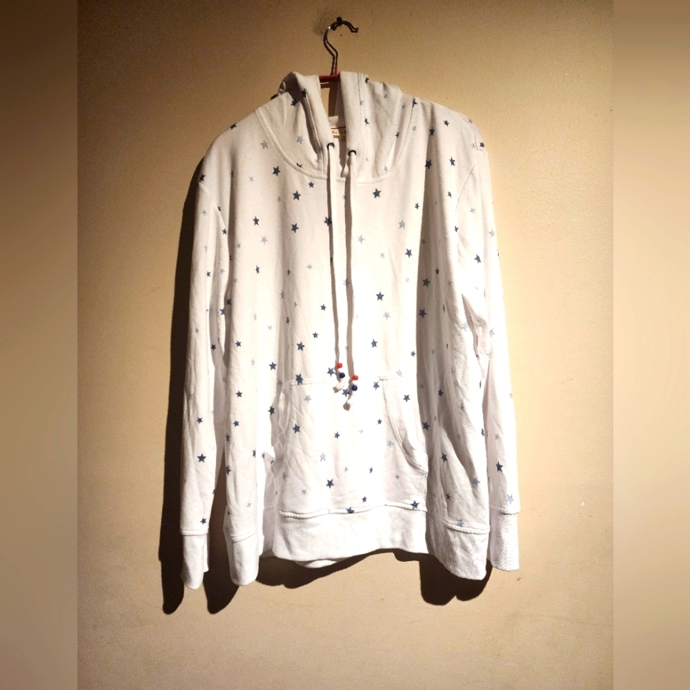 jane and delancey butter soft metallic star sweatshirt hoodie, Size XL - Picture 2 of 10